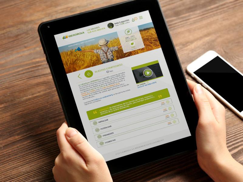 Iberdrola 12 valori sunt instrumentul digital de comunicare internă dezvoltat de Gestionare.